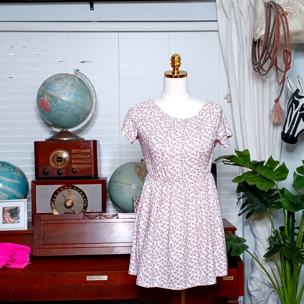 Copper Key floral dress (on or off shoulder option)